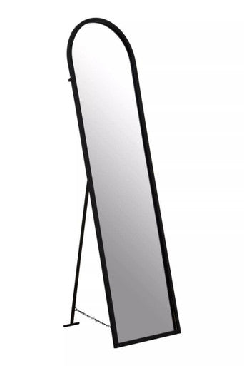 Orsina Avento Black Arched Floor Mirror – Full Length Modern Design