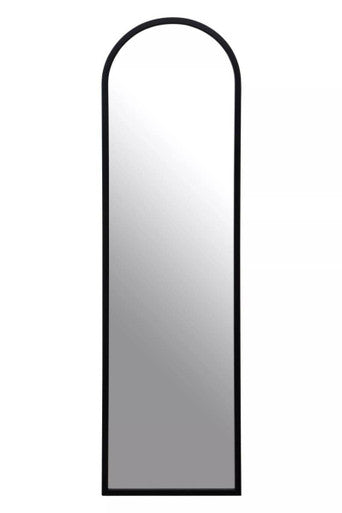 Orsina Avento Black Arched Floor Mirror – Full Length Modern Design