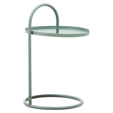 Orsina Trosa Green Round Side Table – Modern Iron Hanging Frame