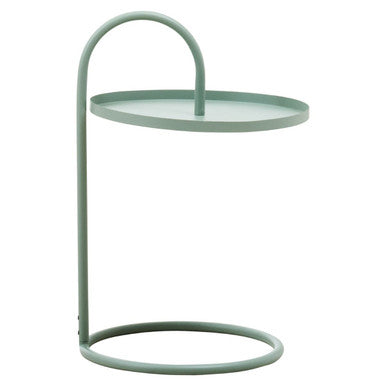 Orsina Trosa Green Round Side Table – Modern Iron Hanging Frame