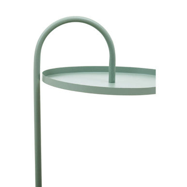 Orsina Trosa Green Round Side Table – Modern Iron Hanging Frame
