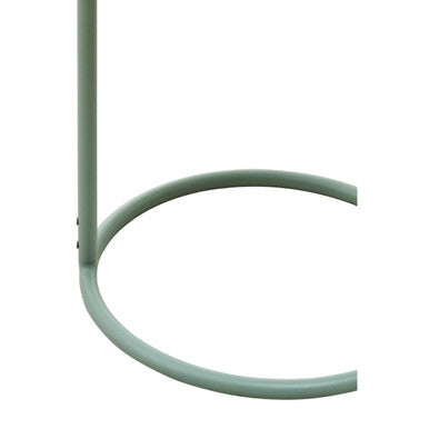 Orsina Trosa Green Round Side Table – Modern Iron Hanging Frame