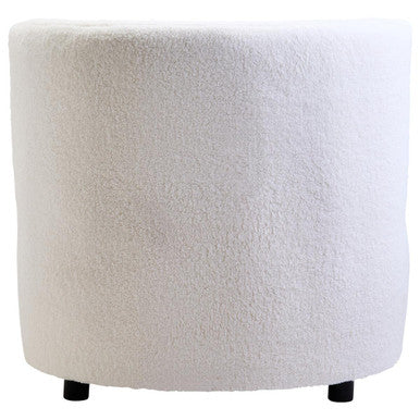Orsina Montreal Ivory Boucle Armless Lounge Chair – Modern Accent Seating