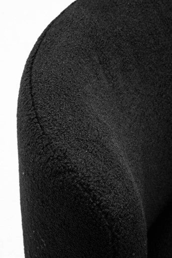 Orsina Montreal Black Boucle Armless Lounge Chair – Modern Accent Seating