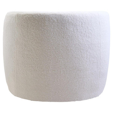 Orsina Montreal Ivory Boucle Curved Swivel Lounge Chair – Accent Seating