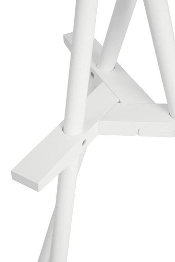 Orsina Rostok Matt White Coat Stand | Modern Freestanding Hallway Rack