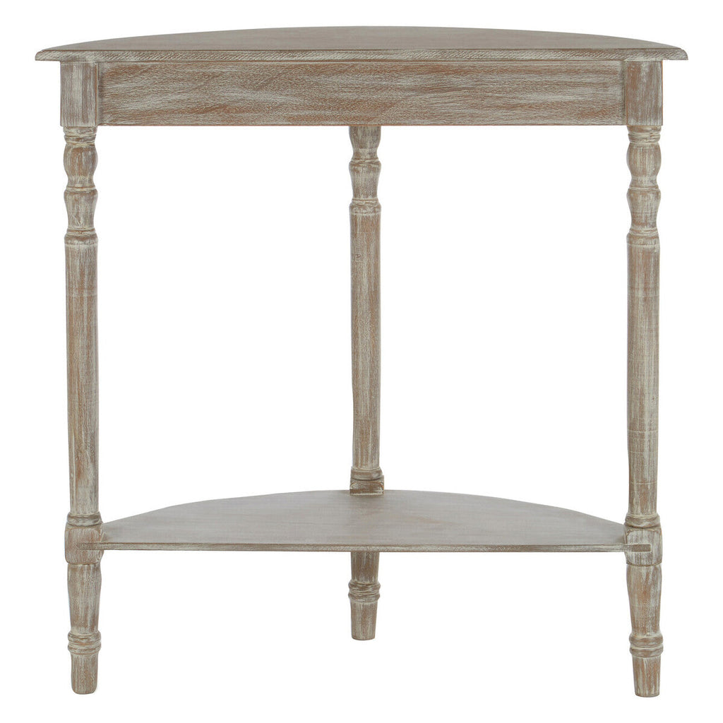 Orsina Heritage Half Moon Console Table – Natural Pine Wood Entryway