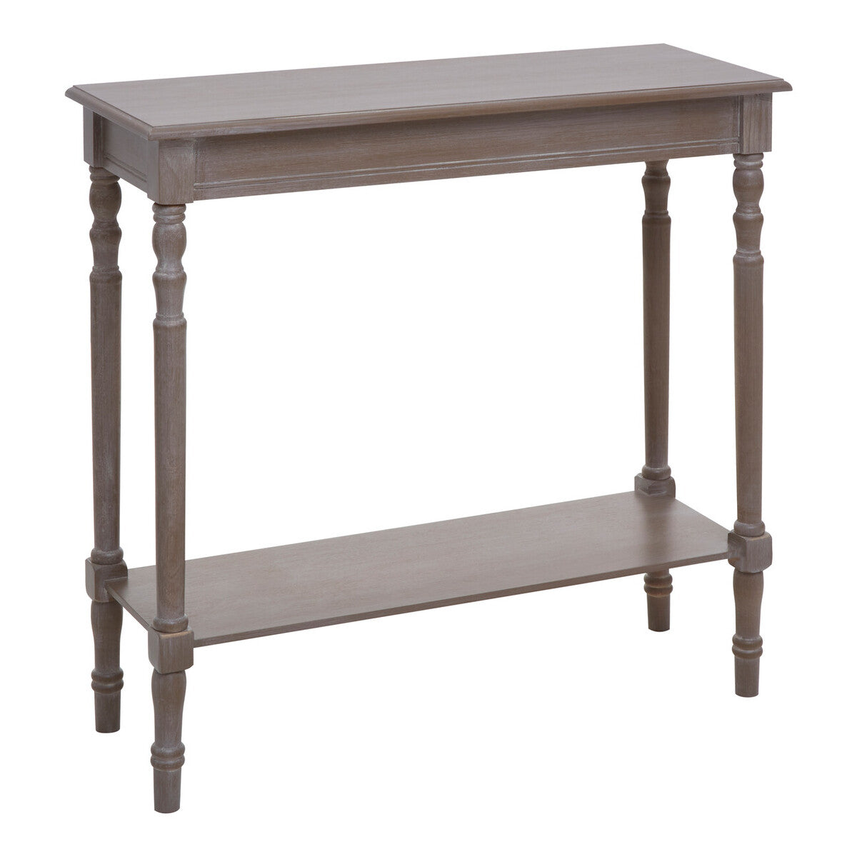 Orsina Heritage Natural Pine Wood Console Table with Storage Shelf