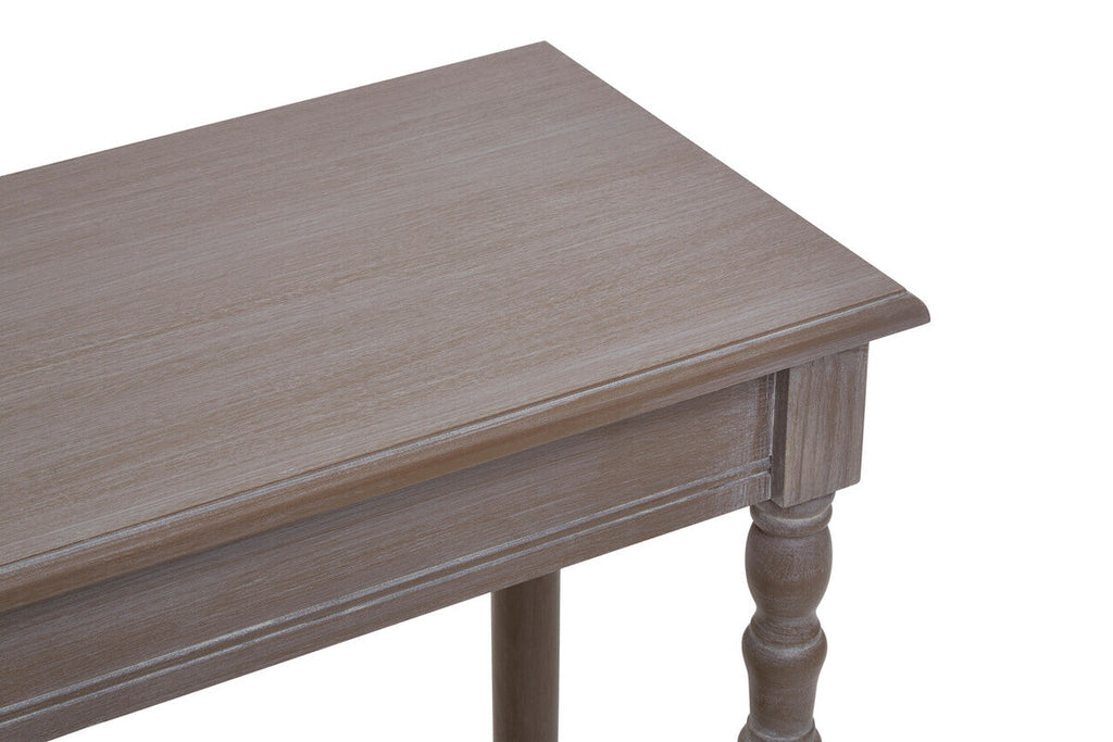 Orsina Heritage Natural Pine Wood Console Table with Storage Shelf