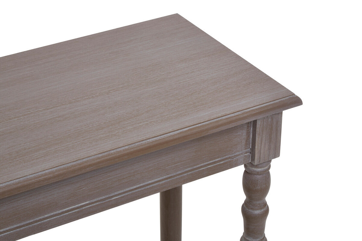 Orsina Heritage Natural Pine Wood Console Table with Storage Shelf