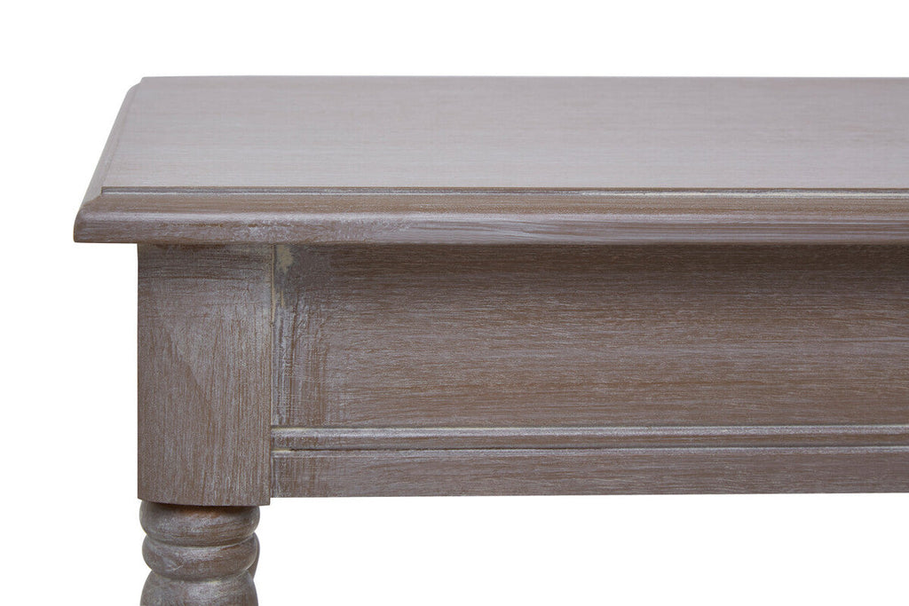 Orsina Heritage Natural Pine Wood Console Table with Storage Shelf