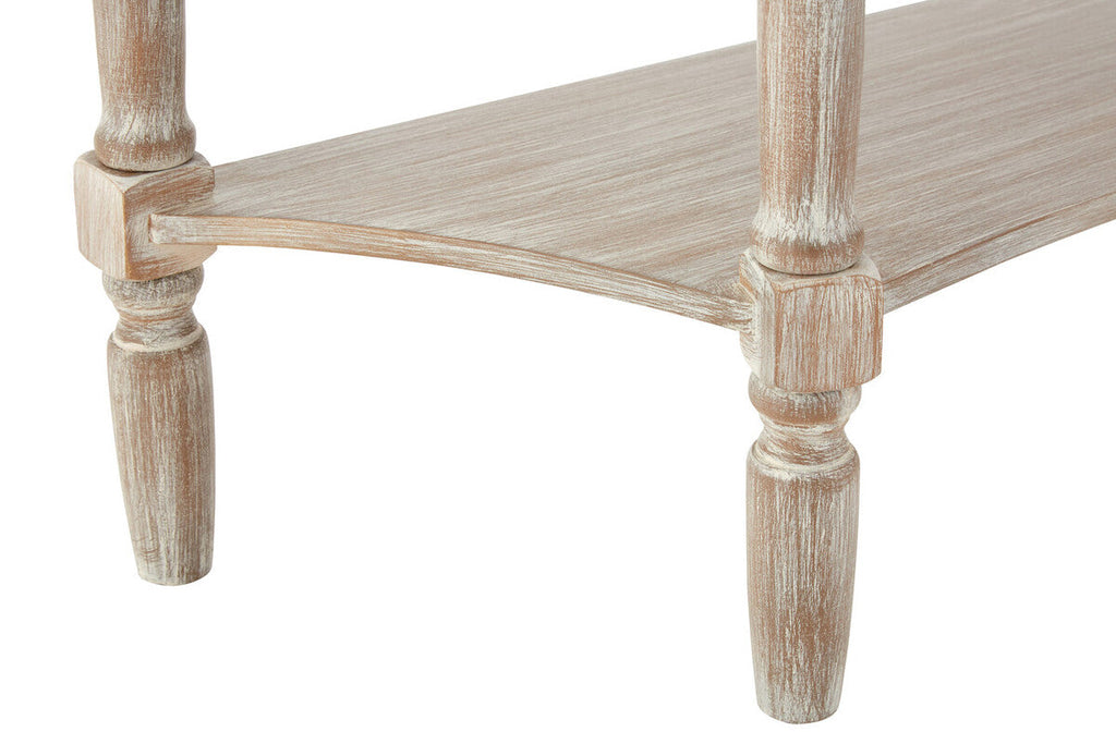Orsina Heritage Half Moon Pine Wood Console Table with Drawer - Grey