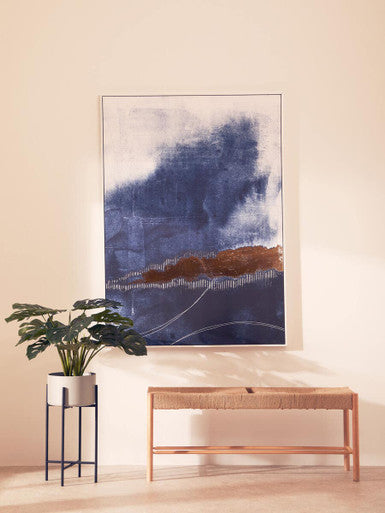 Orsina Bandar Woven Rope Bench – Mid-Century Beechwood Entryway Seating