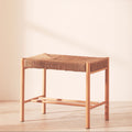 Orsina Bandar Small Bench – Handwoven Hemp and Solid Beech Wood