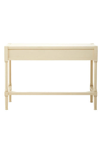 Orsina Heritage Ivory Writing Desk | 2-Drawer Home Office Workstation