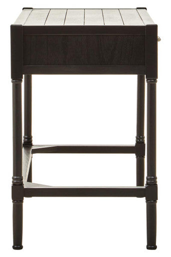 Orsina Heritage Black Writing Desk – Two Drawer Modern Home Office