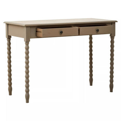 Orsina Heritage Pine Wood Writing Desk | Two Drawer Natural Wash