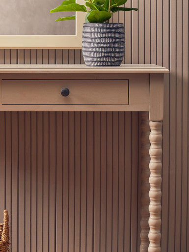 Orsina Heritage Pine Wood Writing Desk | Two Drawer Natural Wash