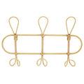 Orsina Mataram Rattan Wall Hanger – Three Hook Entryway Coat Rack