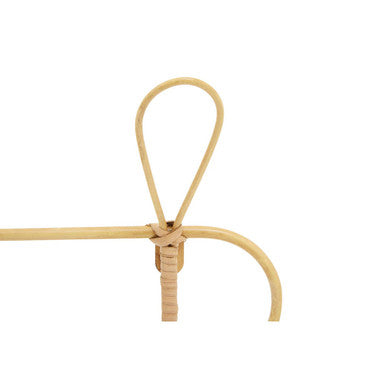 Orsina Mataram Rattan Wall Hanger – Three Hook Entryway Coat Rack