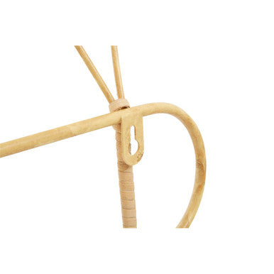 Orsina Mataram Rattan Wall Hanger – Three Hook Entryway Coat Rack