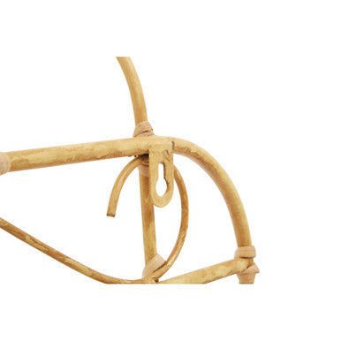 Orsina Mataram Natural Rattan Wall Coat Rack – Five Hook Entryway Hanger