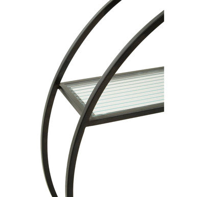 Orsina Mataram 3 Tier Round Metal Wall Shelf – Modern Floating Display