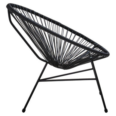Orsina Miami Black Rattan 3-Piece Patio Set – Modern Bistro Furniture