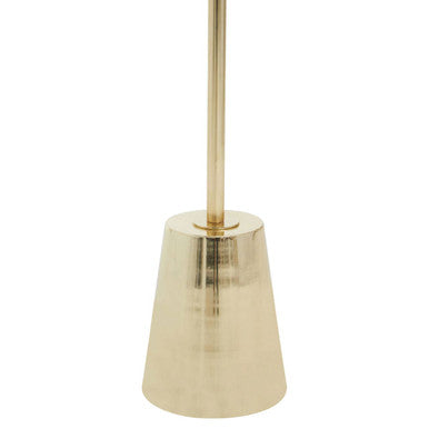Orsina Avola Black Marble Effect Side Table with Gold Metal Base