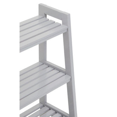 Orsina Chester Grey Wood 4-Tier Shelf Unit | Modern Open Storage