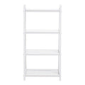 Orsina Chester White Wood 4-Tier Shelf Unit | Modern Storage Display