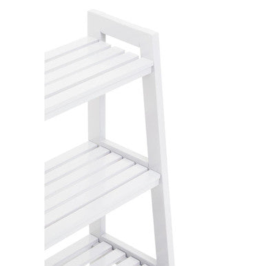 Orsina Chester White Wood 4-Tier Shelf Unit | Modern Storage Display
