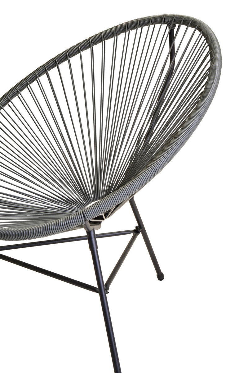 Orsina Miami Grey 3 Piece Rattan Patio Set | Modern Garden Furniture