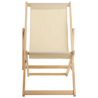 Orsina Beauport Cream Deck Chair – Reclining Outdoor Garden Seating