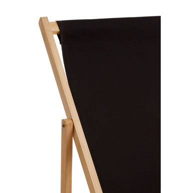 Orsina Beauport Black Deck Chair – Folding Reclining Outdoor Seating