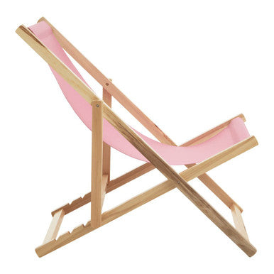 Orsina Beauport Pink Deckchair | Foldable Adjustable Outdoor Lounger