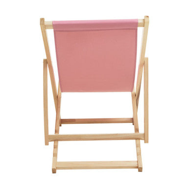 Orsina Beauport Pink Deckchair | Foldable Adjustable Outdoor Lounger
