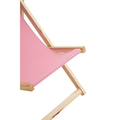 Orsina Beauport Pink Deckchair | Foldable Adjustable Outdoor Lounger