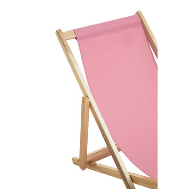 Orsina Beauport Pink Deckchair | Foldable Adjustable Outdoor Lounger