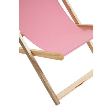 Orsina Beauport Pink Deckchair | Foldable Adjustable Outdoor Lounger