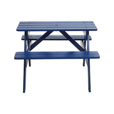 Orsina Brighton Blue Kids Picnic Bench – Durable Outdoor Garden Table