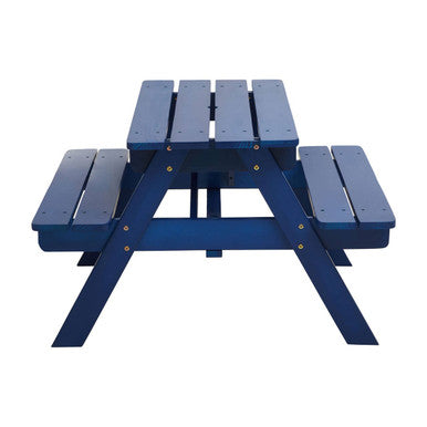 Orsina Brighton Blue Kids Picnic Bench – Durable Outdoor Garden Table