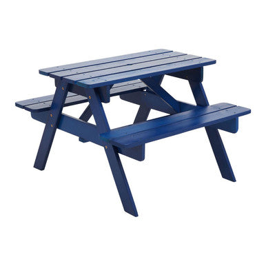 Orsina Brighton Blue Kids Picnic Bench – Durable Outdoor Garden Table