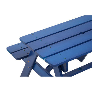 Orsina Brighton Blue Kids Picnic Bench – Durable Outdoor Garden Table