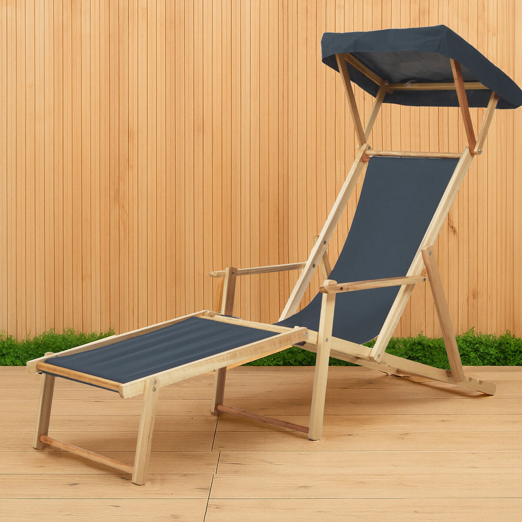 Orsina Beauport Khaki Lounger – Adjustable Foldable Outdoor Chair