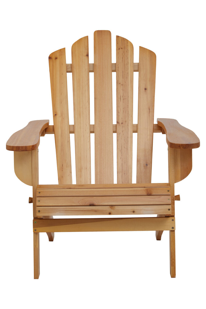 Orsina Beauport Outdoor Chair – Natural Wood Slatted Patio Seating