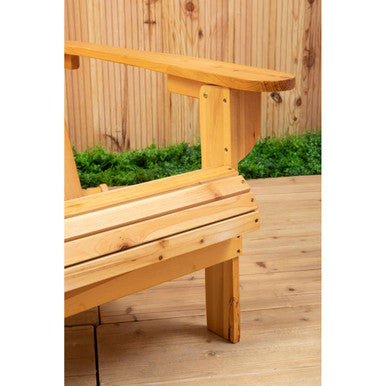 Orsina Beauport Outdoor Chair – Natural Wood Slatted Patio Seating