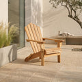 Orsina Beauport Outdoor Chair – Natural Wood Slatted Patio Seating
