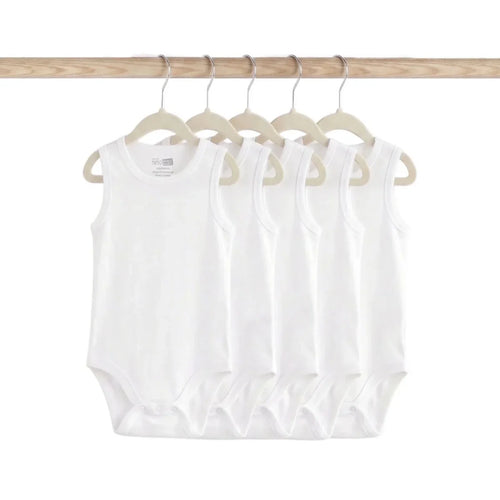 HelloBaby Unisex Sleeveless Bodysuit 5 pcs