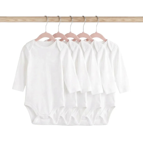 HelloBaby Unisex Long Sleeve Bodysuit 5 pcs